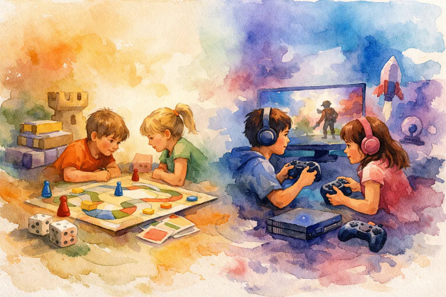 Board Games vs Video Games for Kids