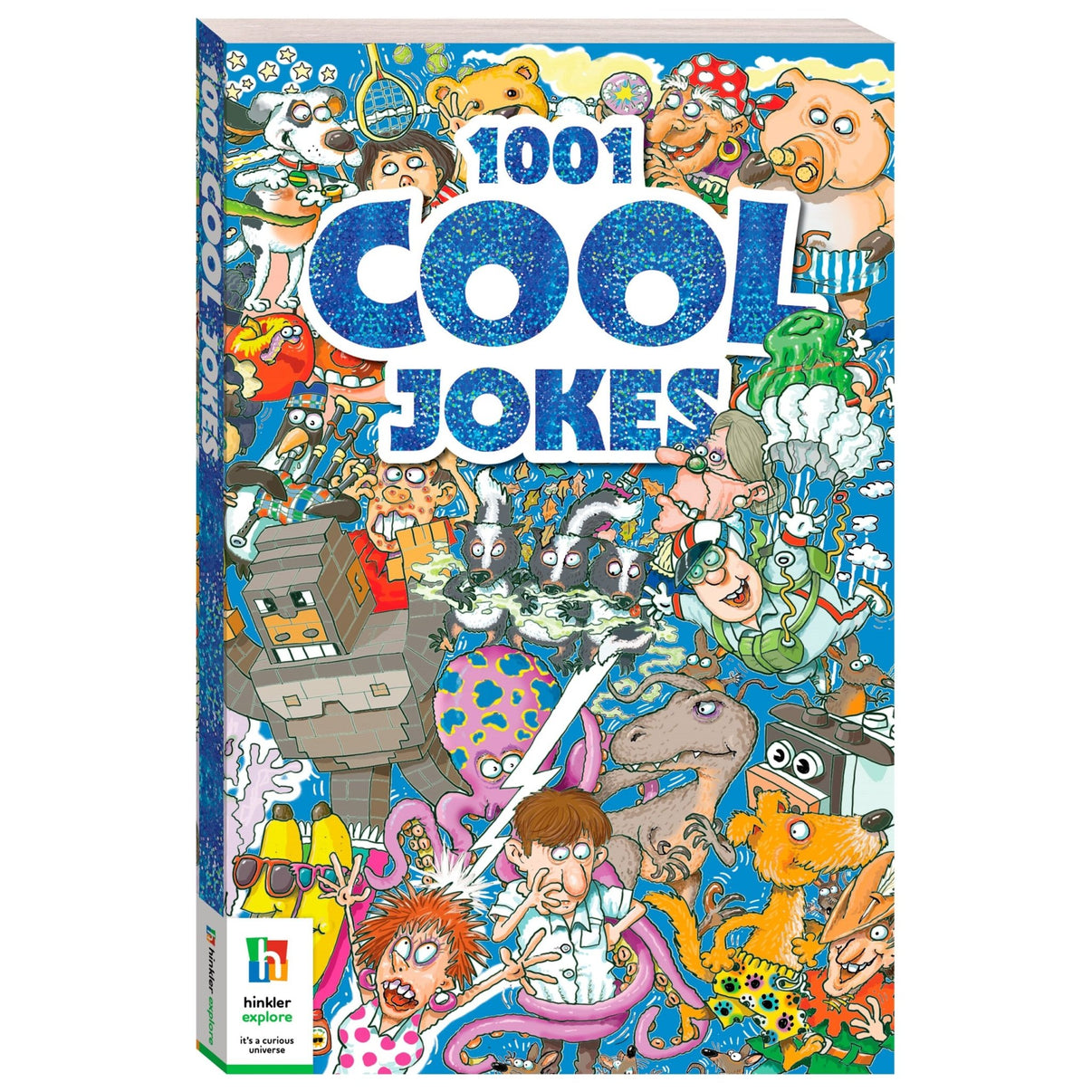 Children's joke book with colorful cartoon cover, large 'Cool Jokes' title