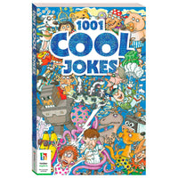 Children's joke book with colorful cartoon cover, large 'Cool Jokes' title