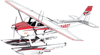 Metal Earth - Cessna 182 Float Plane