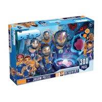 300-piece 3D lenticular jigsaw puzzle box with ocean character artwork