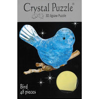 Blue bird crystal puzzle, 48-piece 3D jigsaw puzzle package front