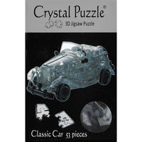 3D crystal car jigsaw puzzle, clear vehicle pieces, 53 pieces