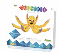 3D origami octopus kit box, medium 479-piece CREAAGAMI Origami 3D