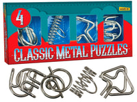4 Classic Metal Puzzles