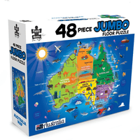 48-piece jumbo floor puzzle box with Australia map illustration