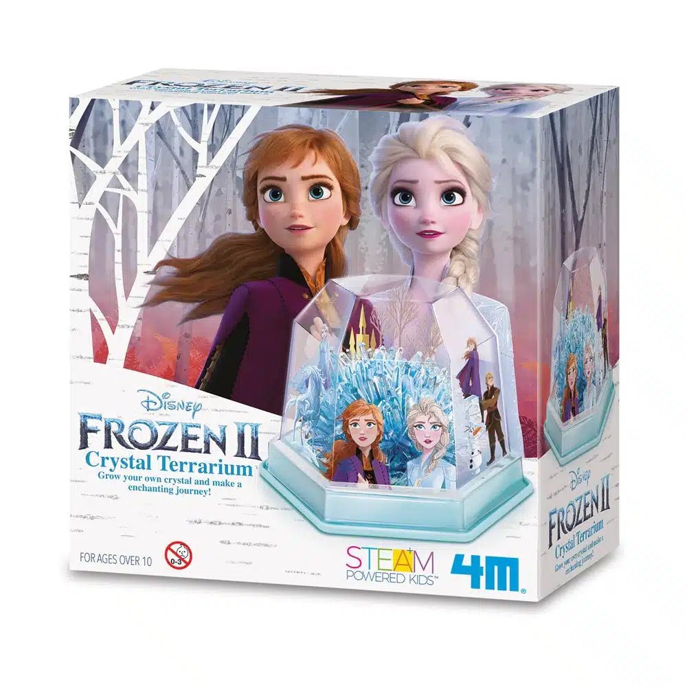 Crystal terrarium kit box with Frozen characters and icy display