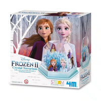 Crystal terrarium kit box with Frozen characters and icy display