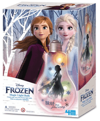 Frozen magic light bulb kit with character globe bulb in retail box