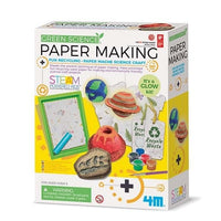4M Green Science paper making kit box with “Paper Making” and “Recycle Waste” graphics