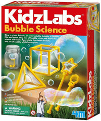 4M KidzLab Bubble Science kit box front with bubble-blowing science theme