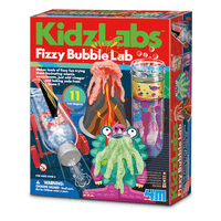 Bubble lab kit box with colorful Fizzy Bubble Lab monster graphics