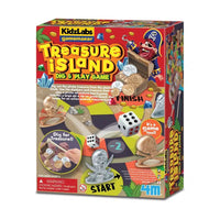 Treasure island dig & play game box front with pirate artwork