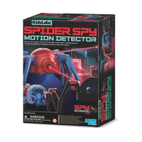 Spider Spy motion detector STEM kit box with spider graphic and red laser