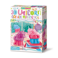 KidzMaker 3D Unicorn Candle Making Kit box, 4M
