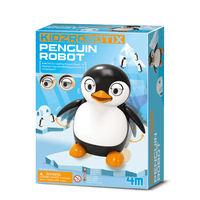 KidzRobotix penguin robot building kit in blue retail box