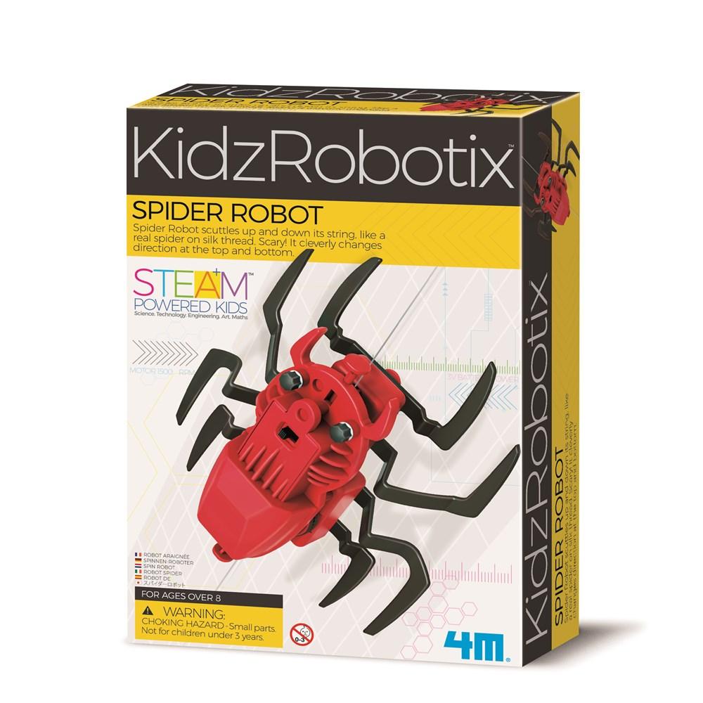 Spider robot kit box with red and black spider robot