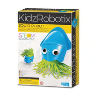 KidzRobotix squid robot kit box with blue robot and green tentacles