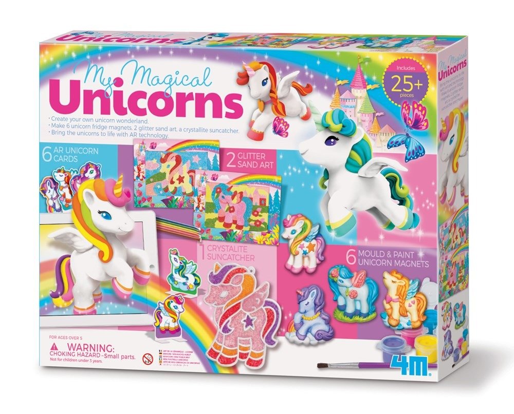 My Magical Unicorns activity kit box with unicorn figures and craft accessories