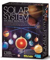 Solar System mobile making kit box with planets and hanging solar system design