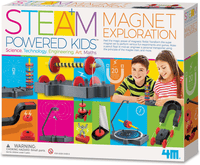 4M STEAM-powered kids magnet exploration kit box with colorful STEM activities