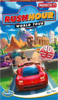 ThinkFun Rush Hour World Tour | Magnetic Travel Logic Puzzle