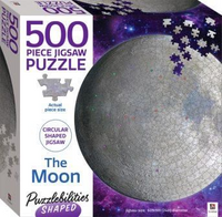 Puzzlebilities Shaped 500pc Jigsaw Puzzle The Moon