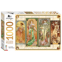 Mindbogglers Gold The Seasons (1900) by Mucha 1000pc