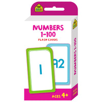 School Zone Numbers 1-100 Flash Cards