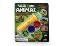 LED Torch & Projector with Wild Animal Slides