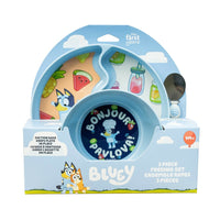Bluey Toddler Feeding Set - Plate, Bowl & Spoon