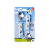 The First Years Bluey Guarded Spoon & Fork Set