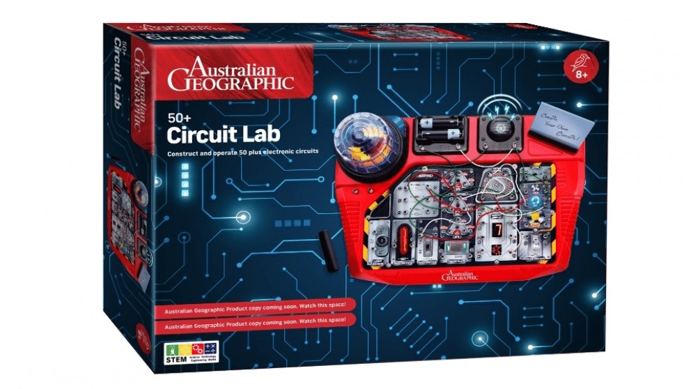Australian Geographic Circuit Lab STEM circuit-building set in retail box