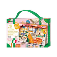 Rome 3D cityscape kit box front with miniature city artwork and branding