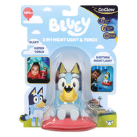 GoGlow Bluey 2-in-1 night light and torch blister pack with dog night light
