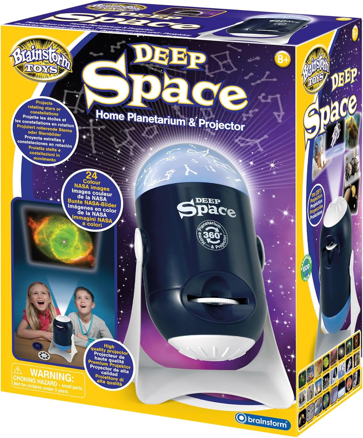 Deep Space Home Planetarium & Projector retail box with Brainstorm logo