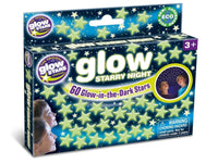 Glow starry night glow-in-the-dark stars kit box with starry night graphics