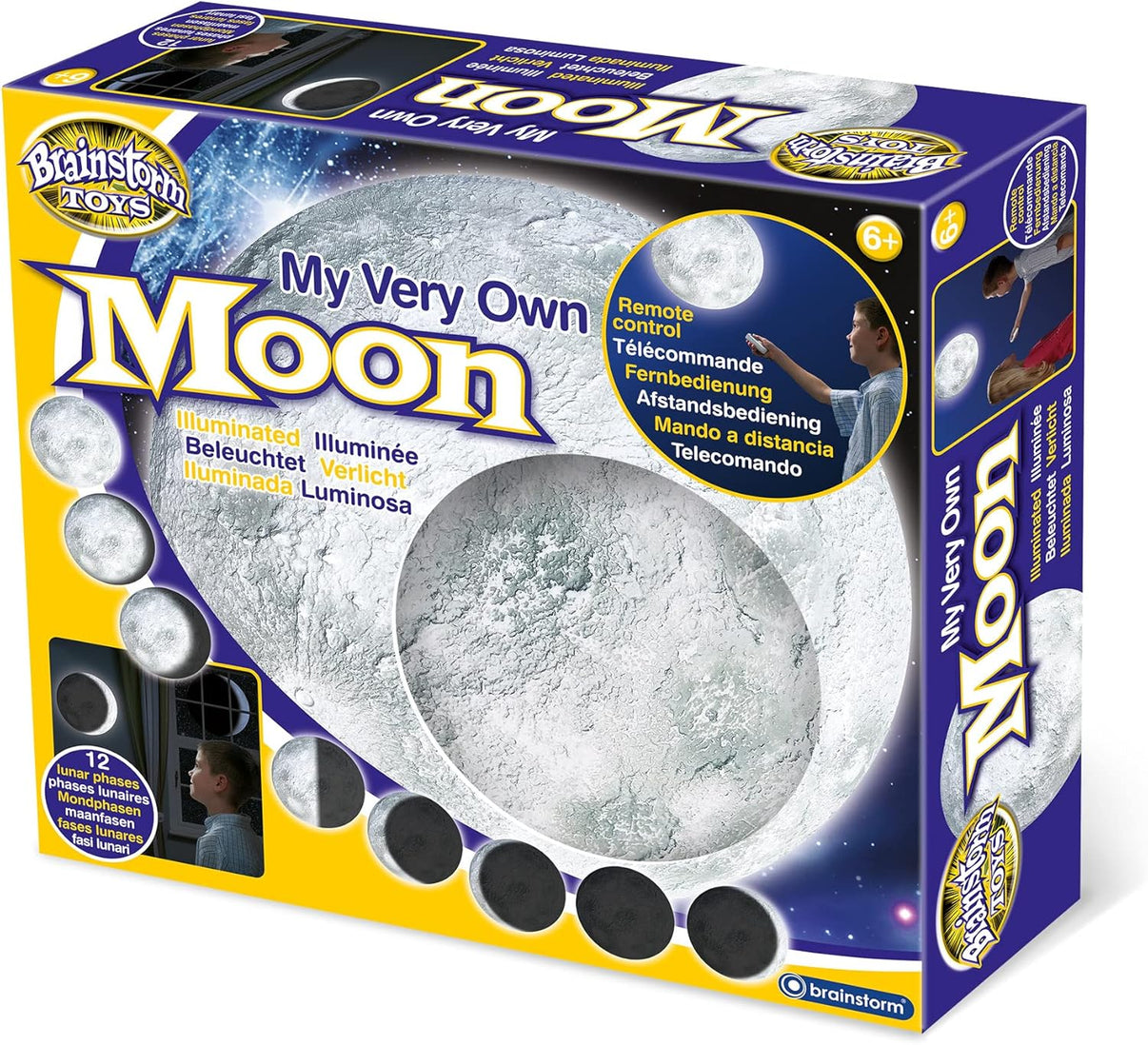 Brainstorm My Very Own Moon remote-controlled moon projection kit box
