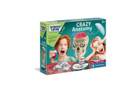 Clementoni anatomy science kit box, “Crazy Anatomy” theme, 8+ for kids
