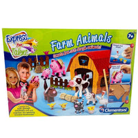 Farm Animals Express your Talent kit box with farm barn scene and animal figures