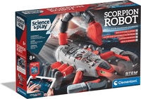 Scorpion robot building set retail box with robot artwork and app graphics