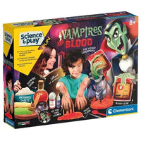 Clementoni Vampires & Blood kit box with vampire-themed set, age 8+.