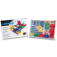 Clip Circuit Advanced Lab electronic experiments kit box with circuit board and parts