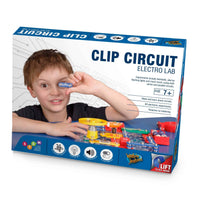 Clip Circuit Electrolab electronic experiments kit box with circuit parts