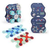 Clixo Tiny & Mighty marine magnetic building set with colorful pieces and instructions