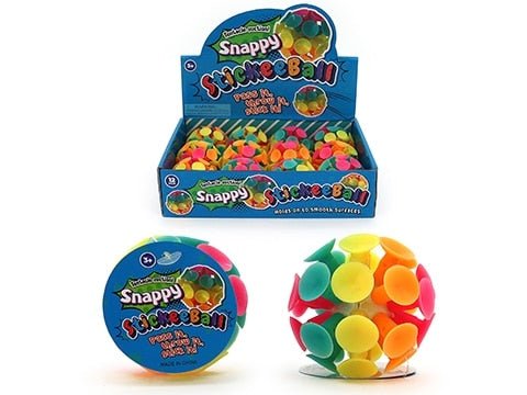 Colorful 5.5 cm suction ball with cartoon logo, plus small dome pieces