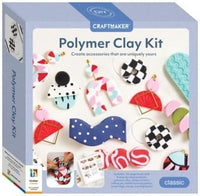 Polymer clay jewellery kit in retail box with assorted craft pieces and tools