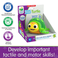 Crawl About Turtle product box with green turtle character and learning icons
