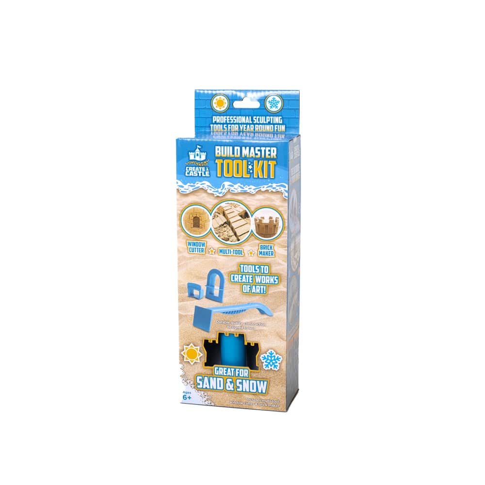 Create a Castle tool kit box with blue Build Master accessories and sand mold pieces
