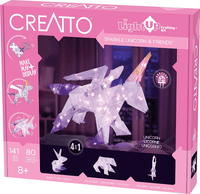 Creatto LightUp Sparkle Unicorn & Friends kit box with glowing unicorn